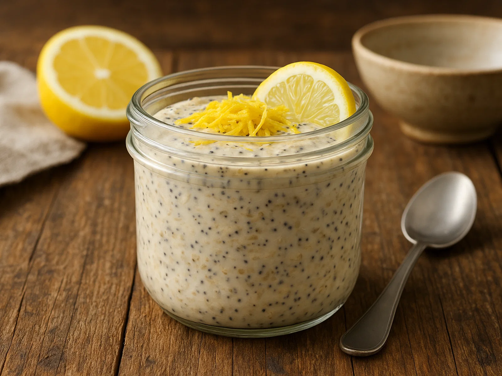 Zitronen-Mohn-Overnight-Oats