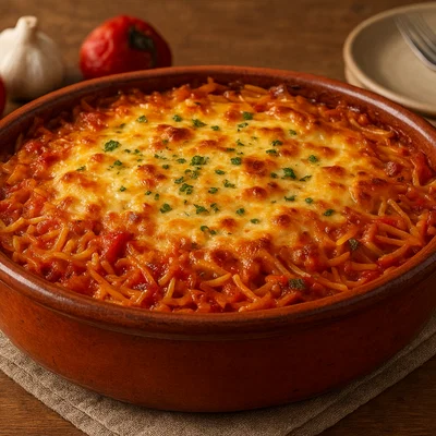 Fideos al Horno – Spanischer Nudelauflauf aus dem Ofen