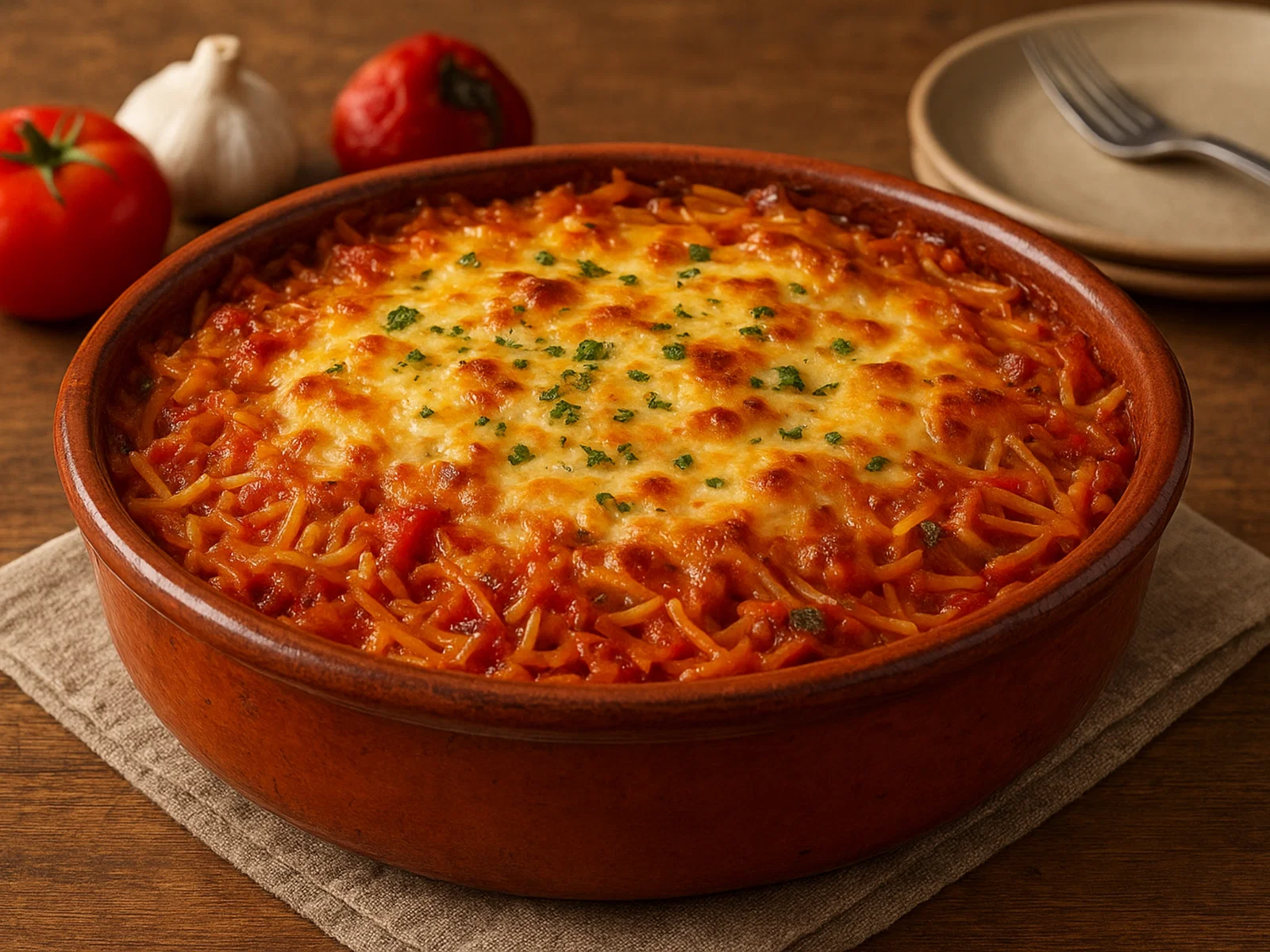 Fideos al Horno – Spanischer Nudelauflauf aus dem Ofen