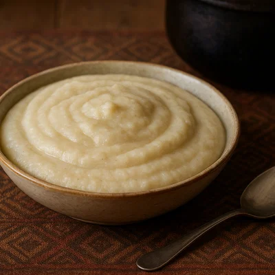 Bogobe – Traditioneller Sorghum- oder Maisbrei aus Botswana