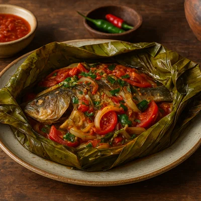 Liboké – Gedämpfter Fisch im Bananenblatt (Kongo-Art)