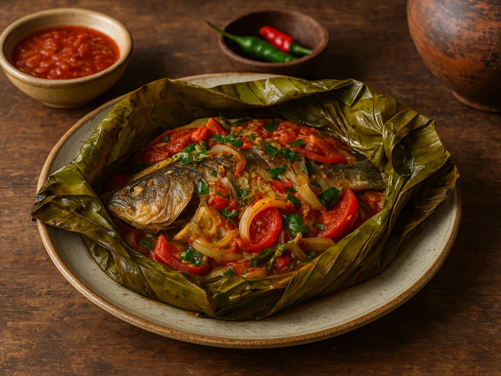 Liboké – Gedämpfter Fisch im Bananenblatt (Kongo-Art)