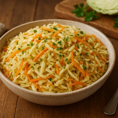Krautsalat mit süß-saurer Marinade