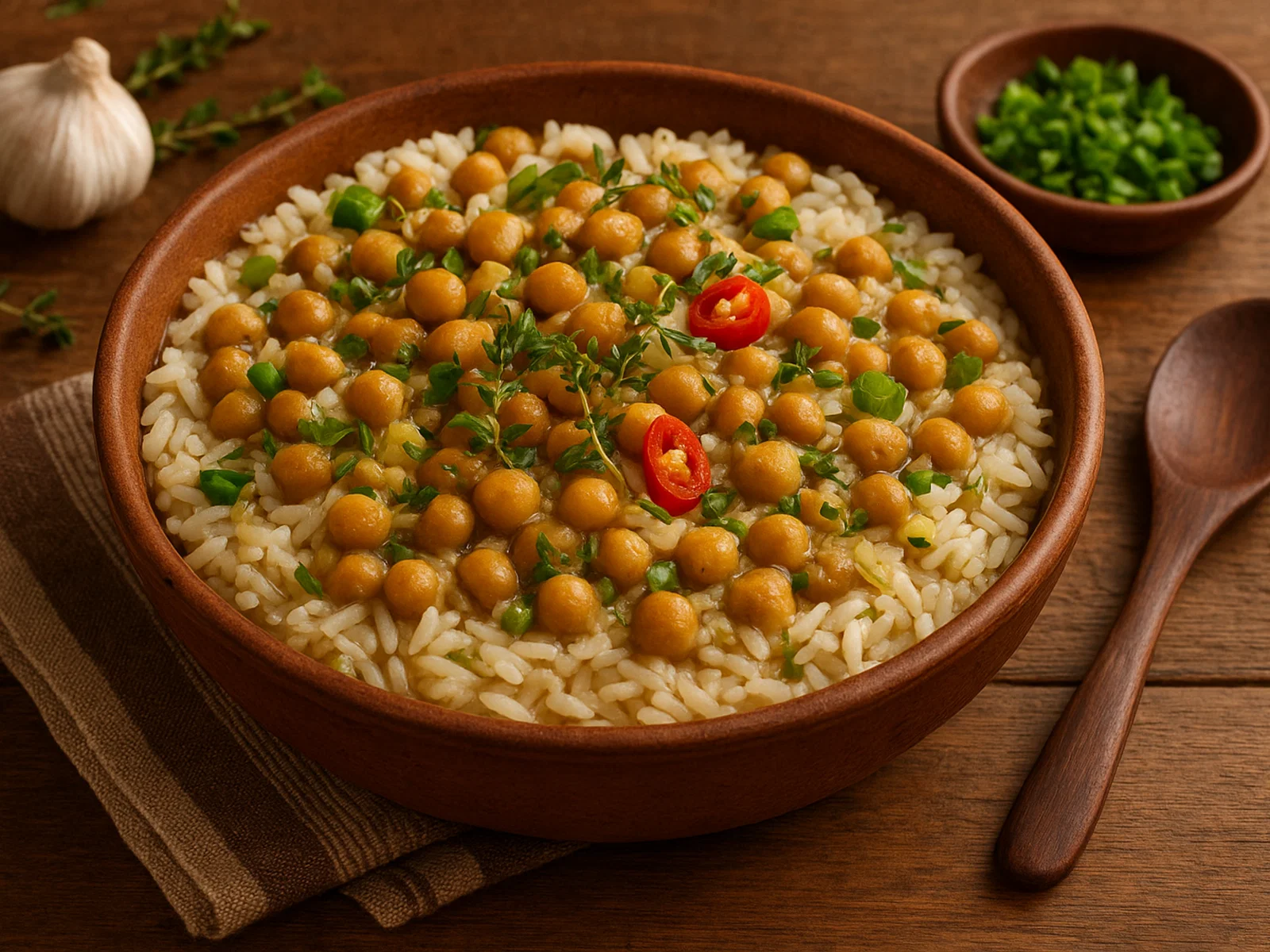 Karibische Taubenerbsen mit Reis (Pigeon Peas & Rice)