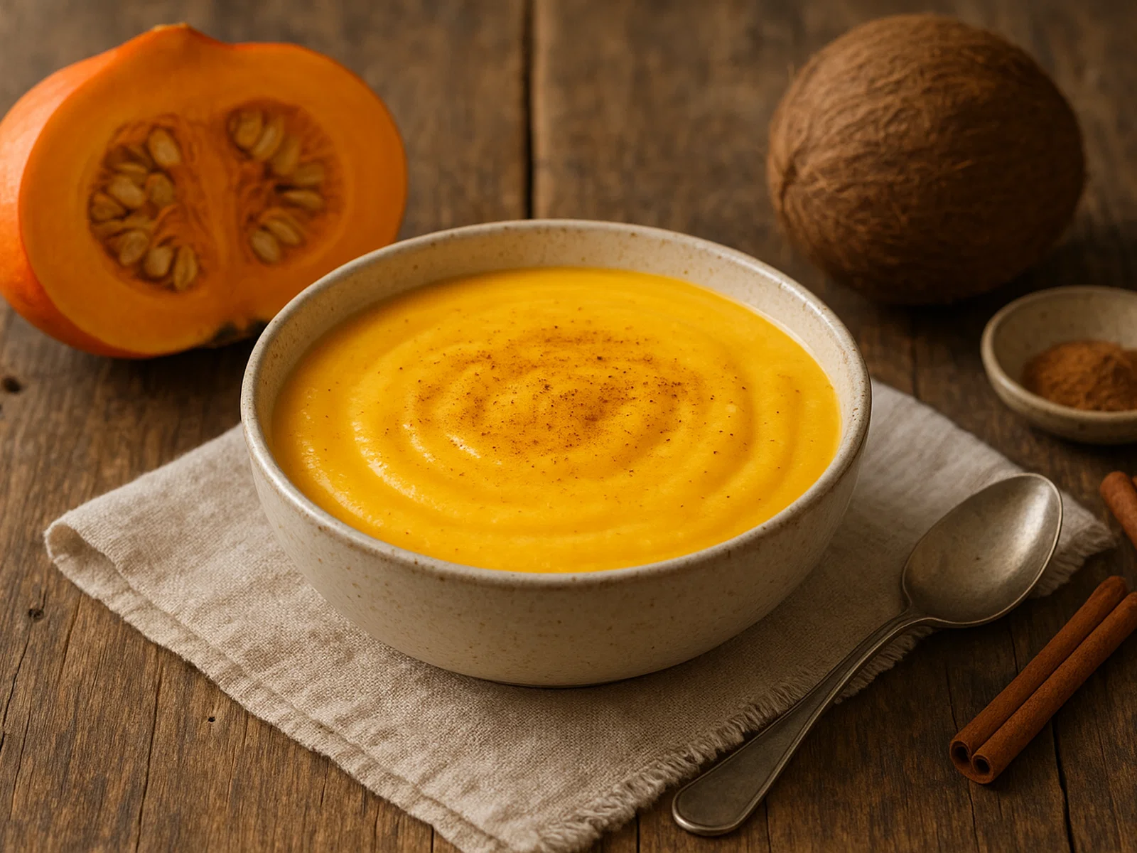 Kürbis-Kokos-Pudding