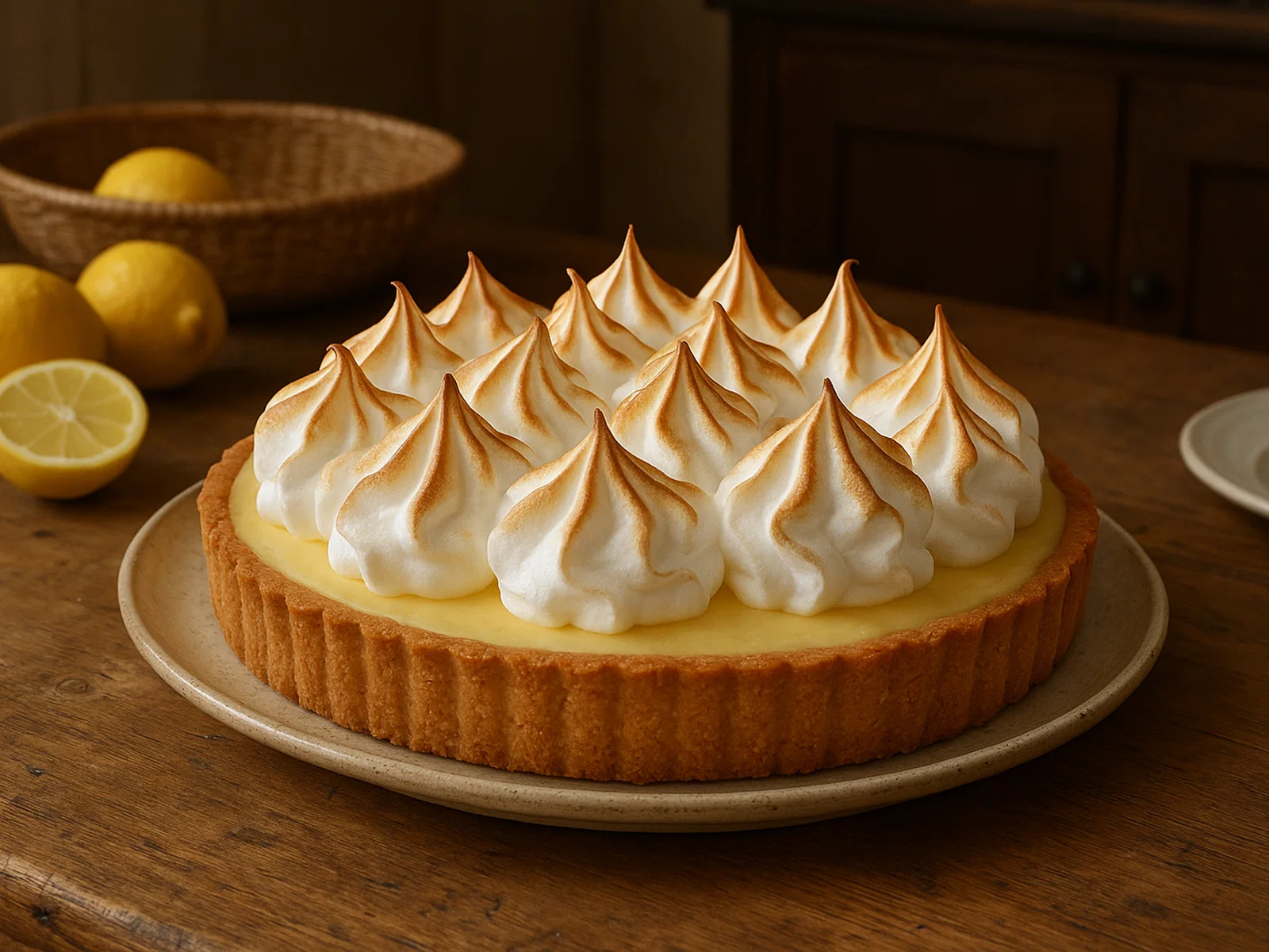 Zitronen-Baiser-Tarte