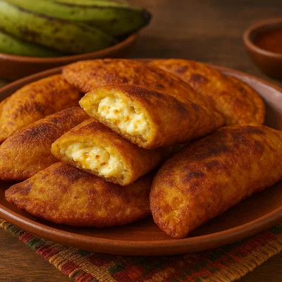 Empanadas de plátano mit Käsefüllung