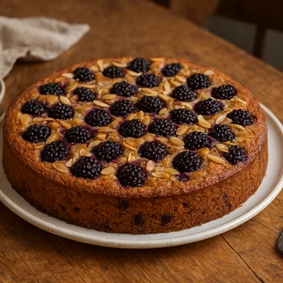Brombeer-Mandel-Kuchen