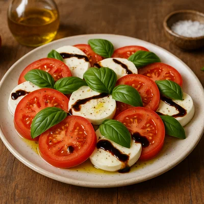 Caprese-Salat mit Balsamico-Reduktion