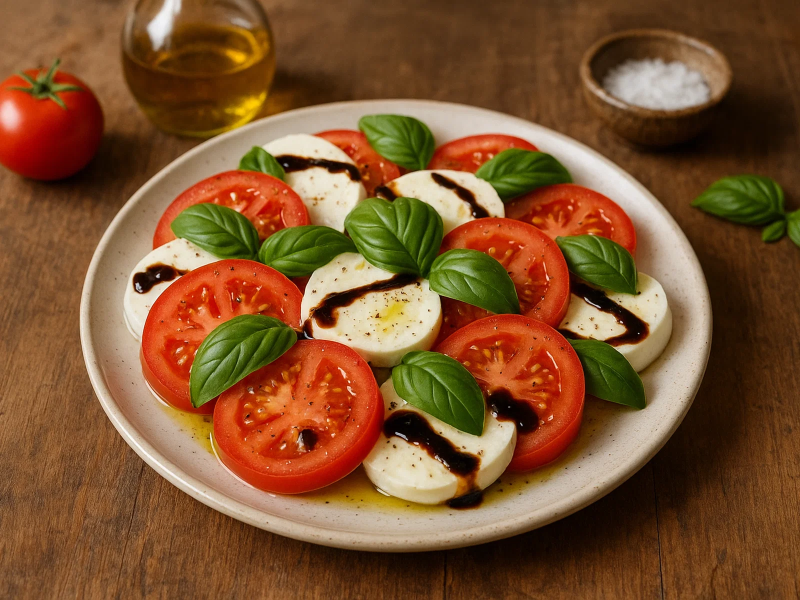 Caprese-Salat mit Balsamico-Reduktion