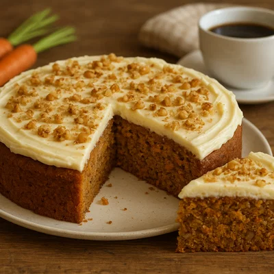Saftiger Rüblikuchen mit Buttercreme-Frosting