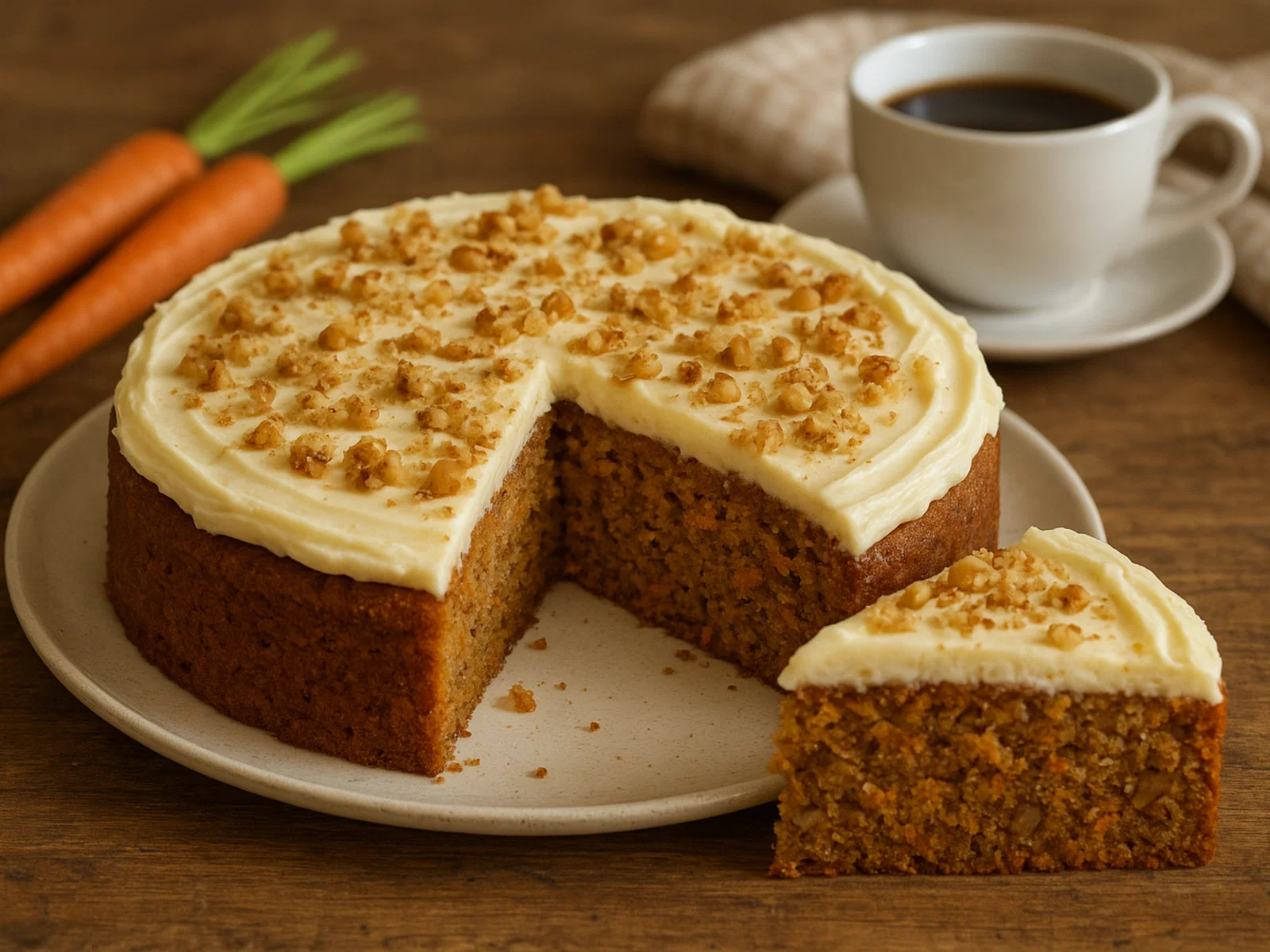 Saftiger Rüblikuchen mit Buttercreme-Frosting