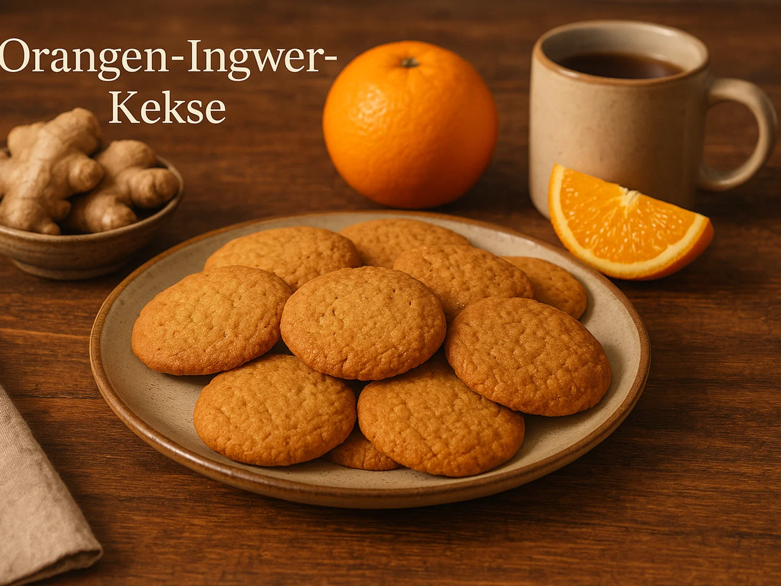 Orangen-Ingwer-Kekse