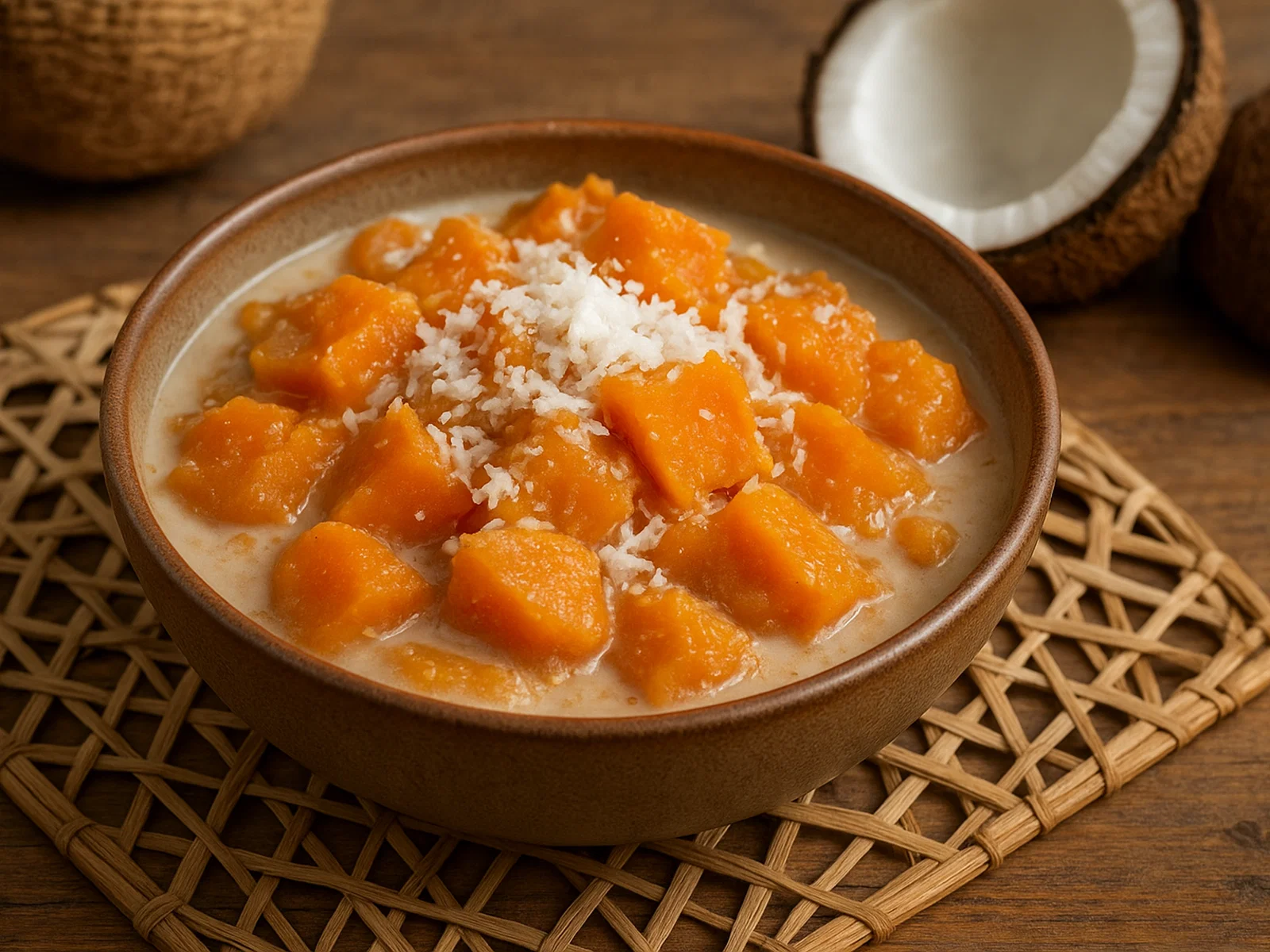 Vakalolo – Fidschianisches Süßkartoffel-Kokos-Dessert