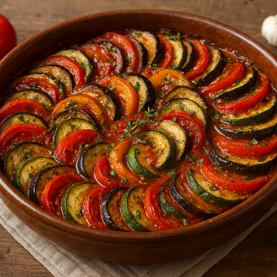 Ofen-Ratatouille mit mediterranen Kräutern