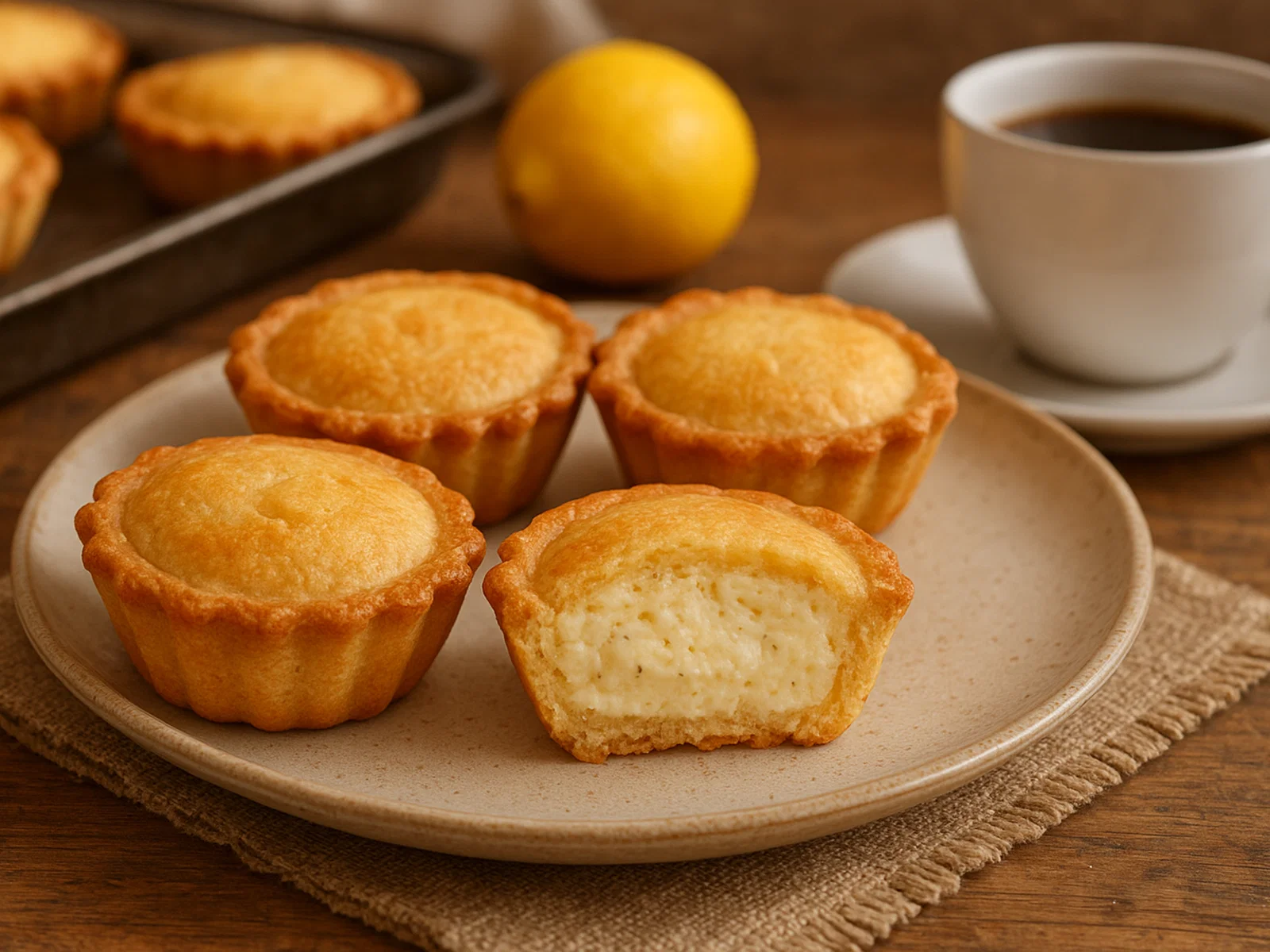 Italienische Pasticci mit Ricotta-Zitronen-Füllung