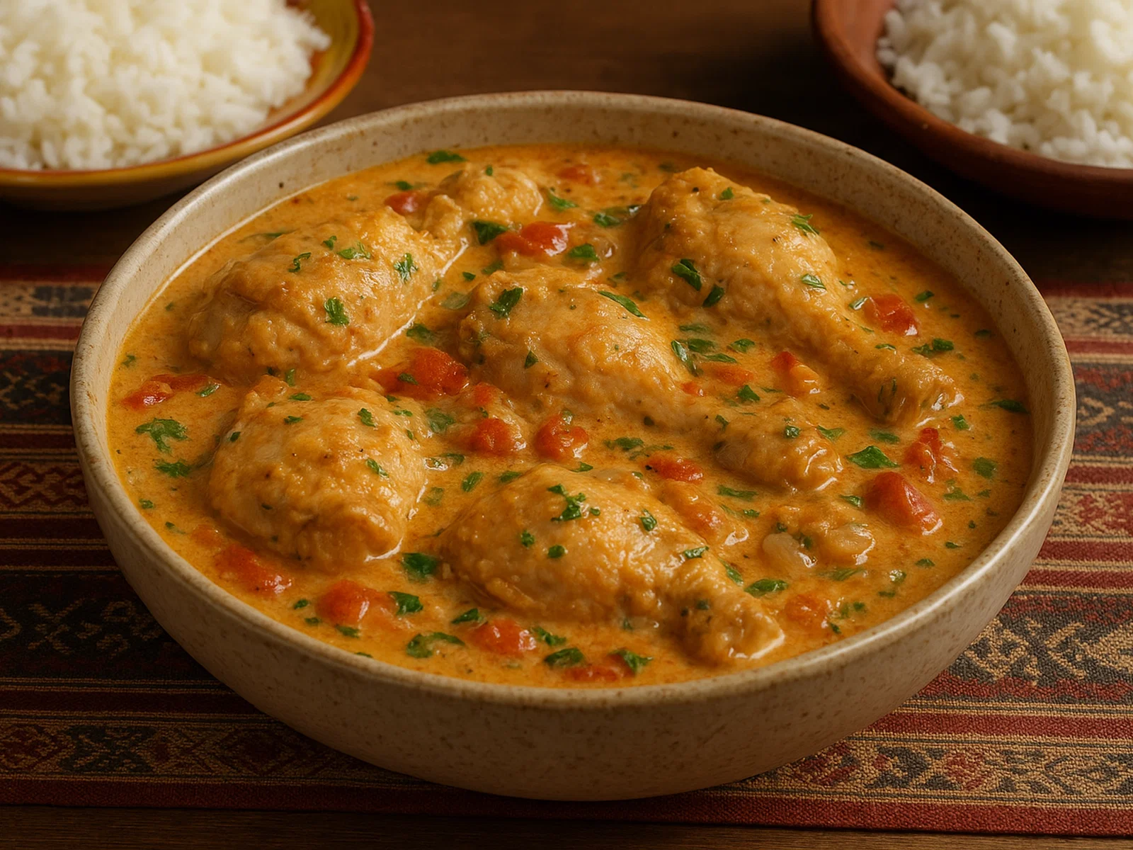 Akoho sy Voanio – Madagassisches Hühnchen in Kokosmilch