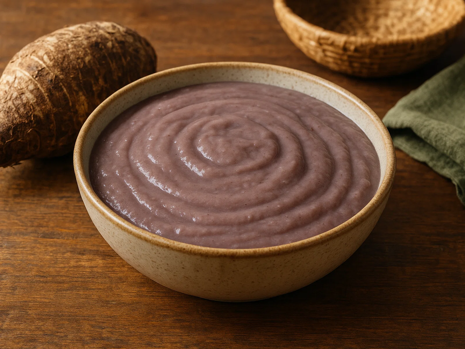 Traditionelles hawaiianisches Poi aus Taro