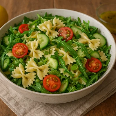 Frühlings-Pasta-Salat mit Rucola