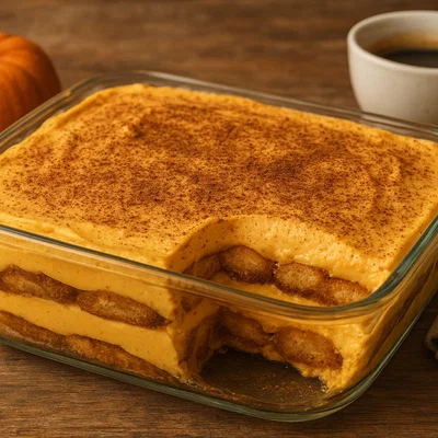 Herbstliches Kürbis-Tiramisu mit Espresso und Mascarpone