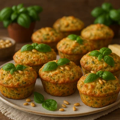 Herzhafte Pesto-Parmesan-Muffins