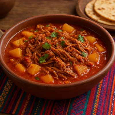 Hilachas – Guatemaltekischer Rindfleischeintopf in Tomaten-Chili-Sauce
