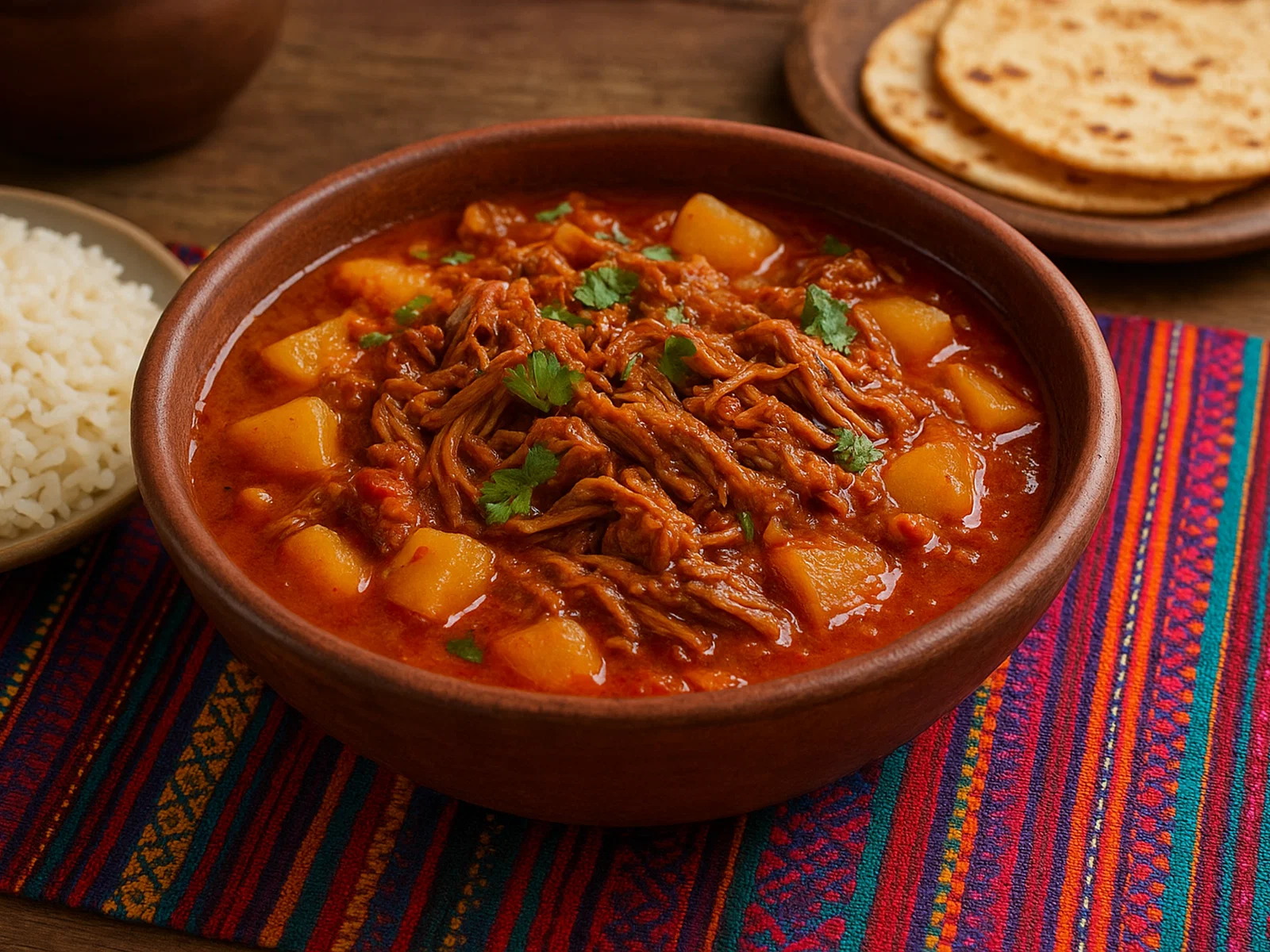 Hilachas – Guatemaltekischer Rindfleischeintopf in Tomaten-Chili-Sauce