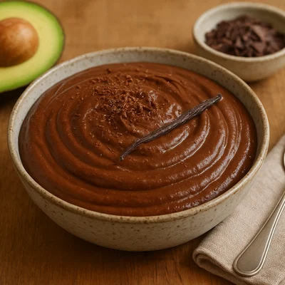 Samtige Schokoladen-Avocado-Mousse (vegan)