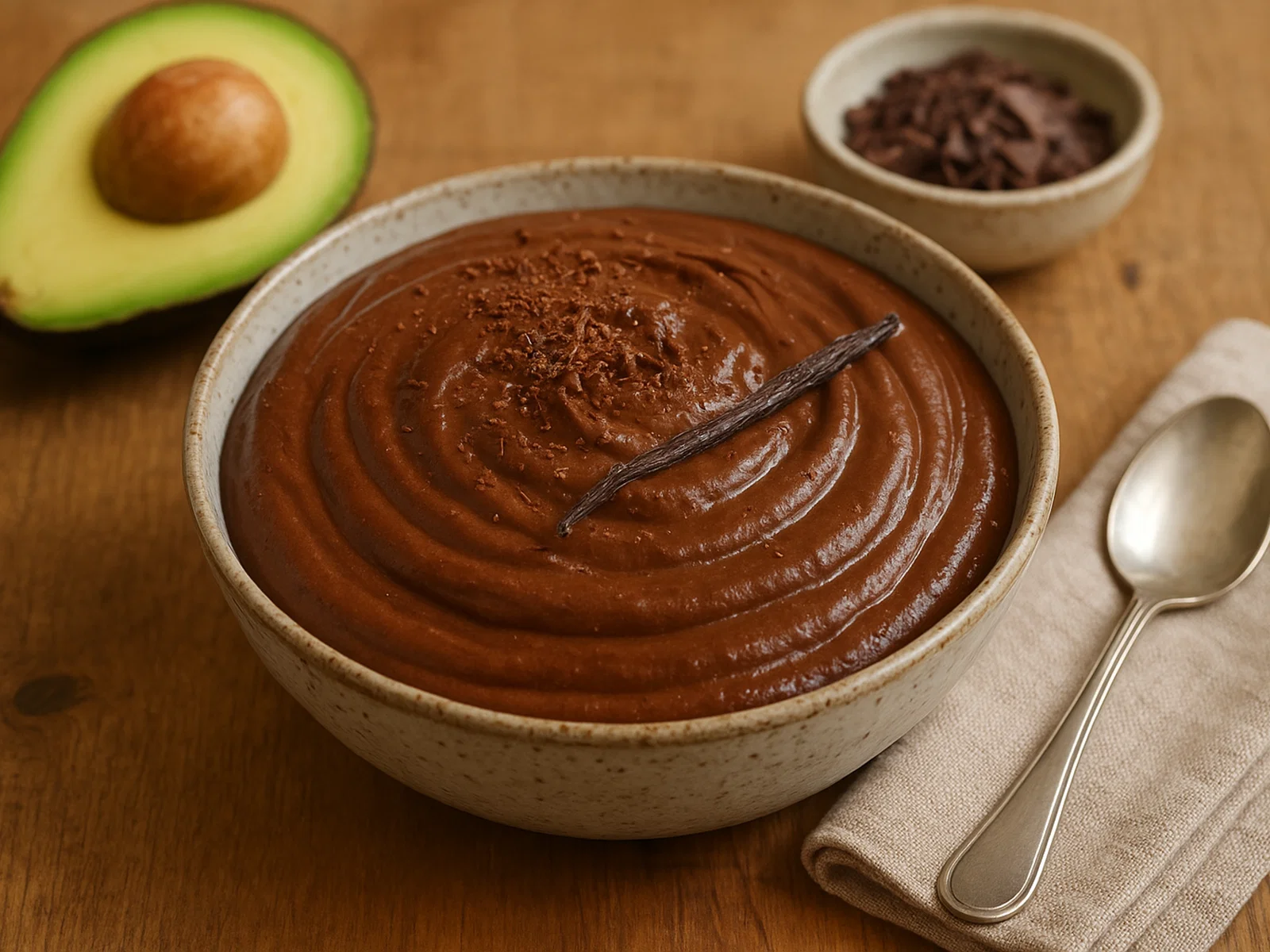 Samtige Schokoladen-Avocado-Mousse (vegan)