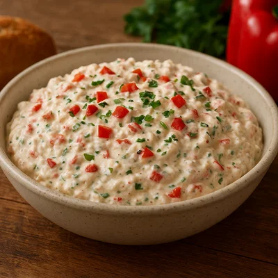 Sir i vrhnje – Frischkäsecreme mit saurer Sahne und Paprika