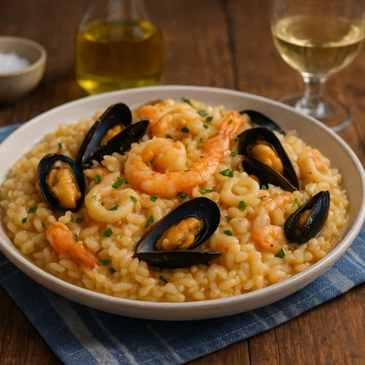 Rižot od plodova mora – Meeresfrüchte-Risotto