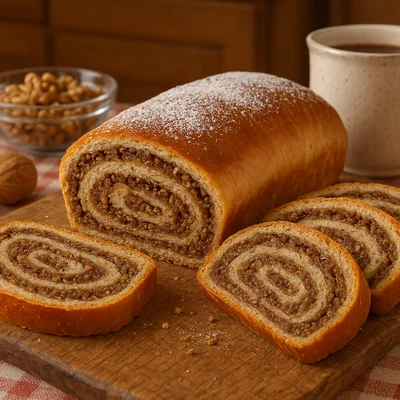 Weihnachtliche Orehnjača – Kroatische Walnussrolle