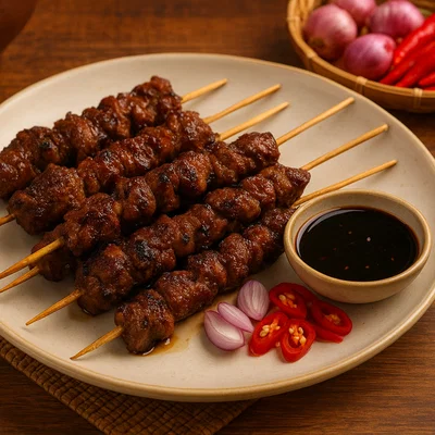 Sate Kambing – Indonesische Ziegenfleisch-Spieße vom Grill