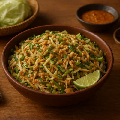 Karedok – Indonesischer Rohkostsalat mit Erdnusssoße