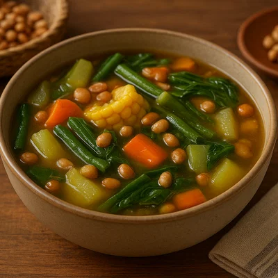 Sayur Asem – Indonesische Tamarinden-Gemüsesuppe