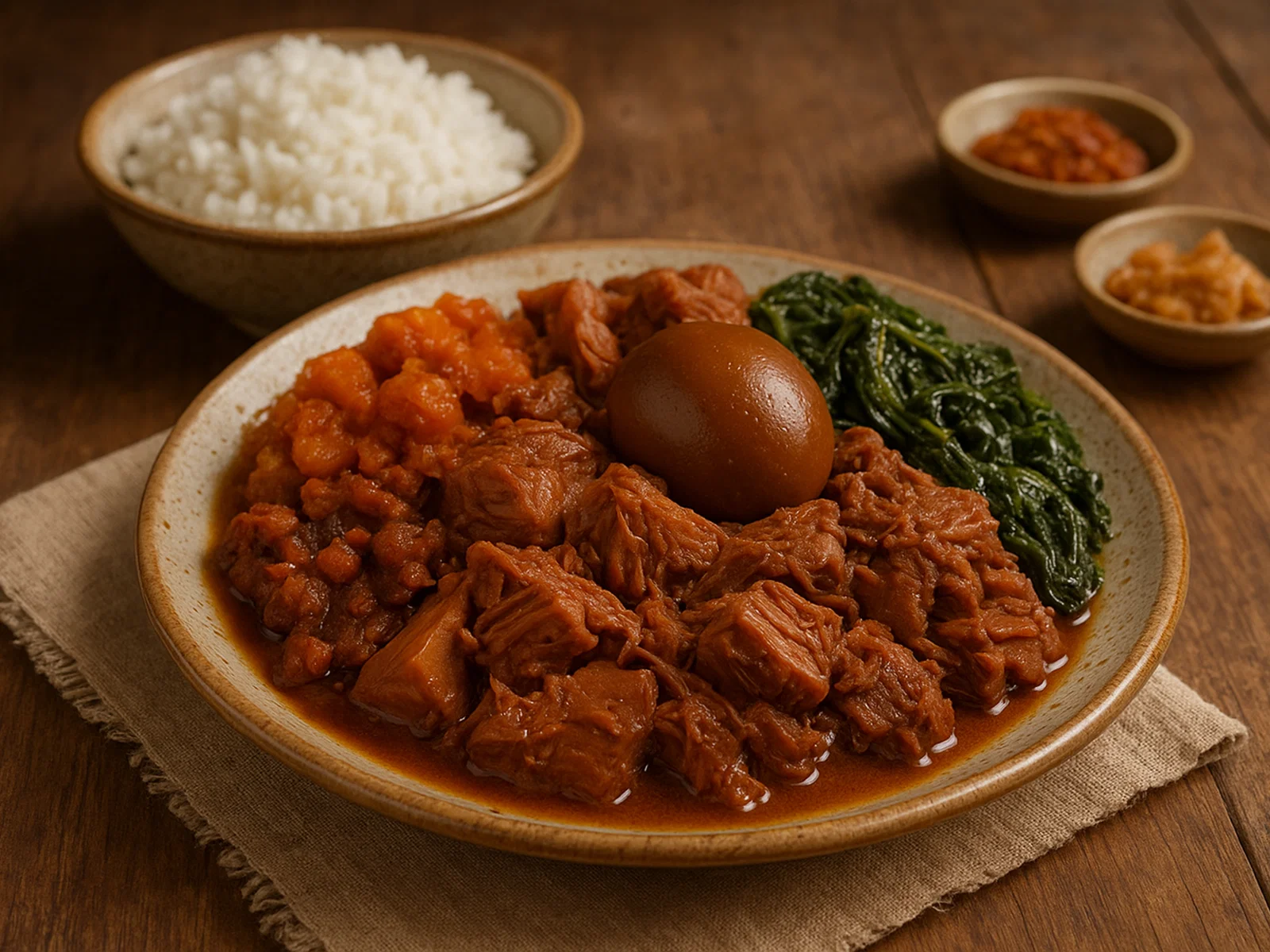 Gudeg – geschmorte junge Jackfrucht aus Yogyakarta