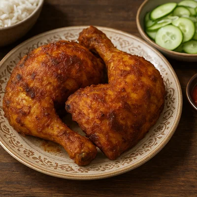 Ayam Goreng – Indonesisches frittiertes mariniertes Hähnchen