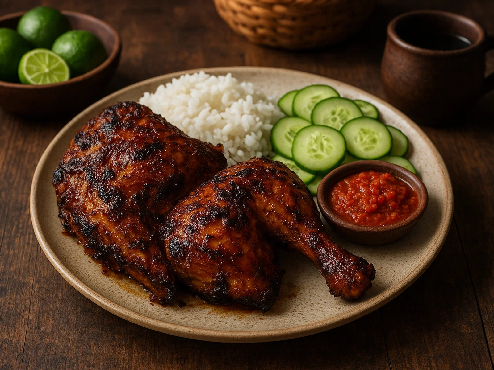 Ayam Bakar – Indonesisches mariniertes Grillhähnchen