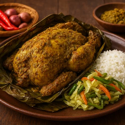 Ayam Betutu – Balinesisches langsam gegartes Gewürzhuhn