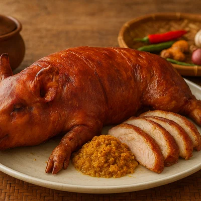 Babi Guling – Balinesisches Spanferkel mit Gewürzpaste (Ofenvariante)