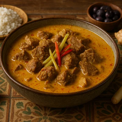 Gulai Kambing – Indonesisches Ziegencurry in Kokosmilch
