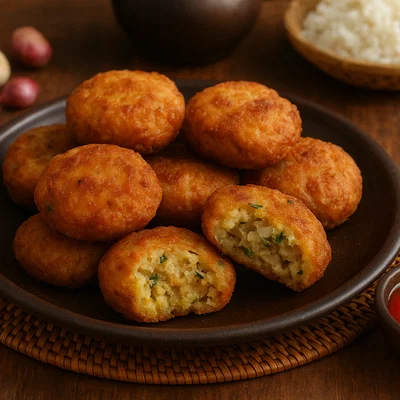 Perkedel – Indonesische frittierte Kartoffelfrikadellen