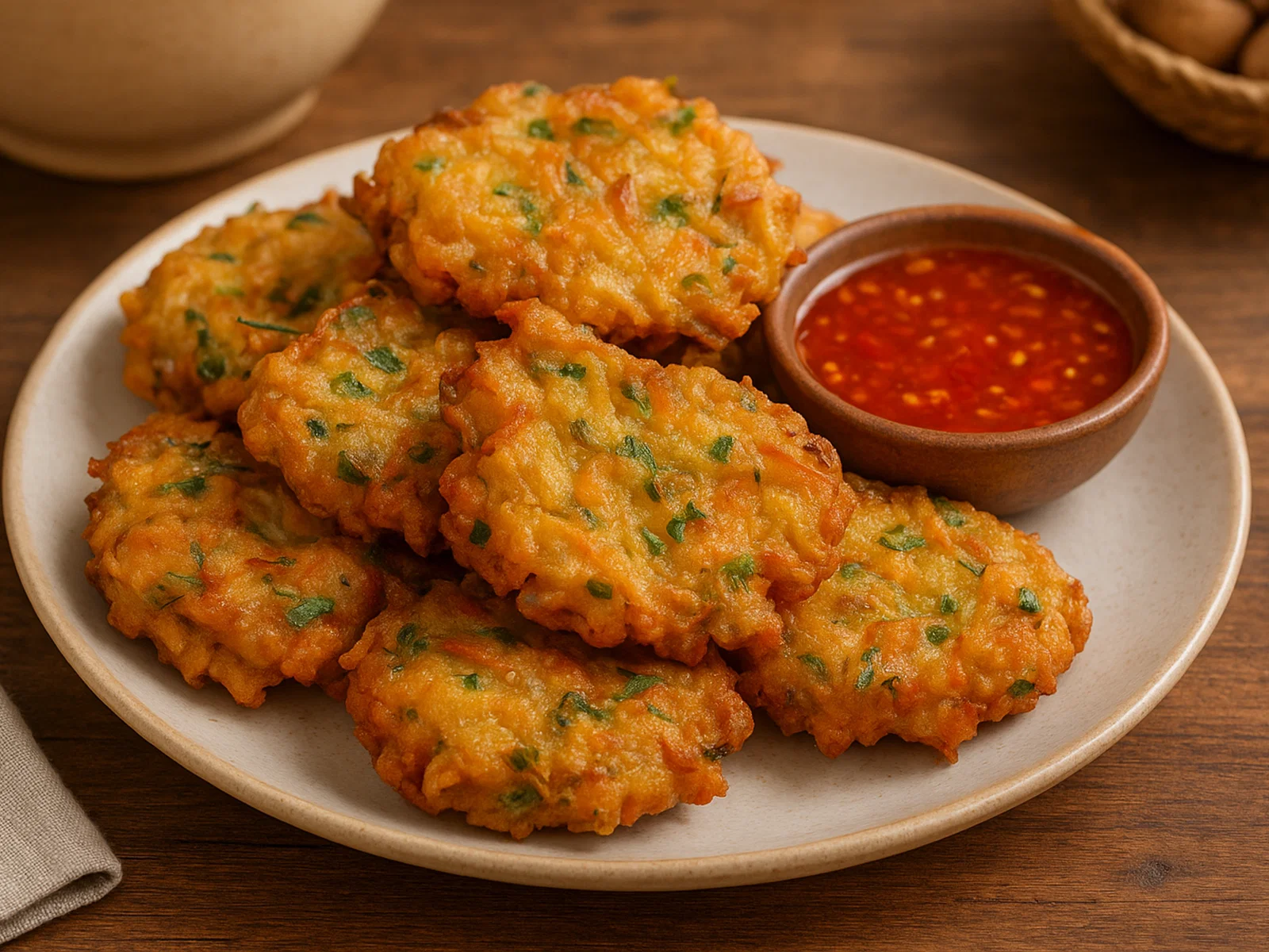 Bakwan – Indonesische frittierte Gemüsepuffer