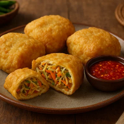 Tahu Isi – Gefüllter, Frittierter Tofu