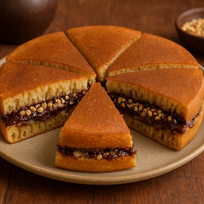 Martabak Manis – Indonesischer süßer Pfannkuchen mit Schoko-Erdnuss-Füllung