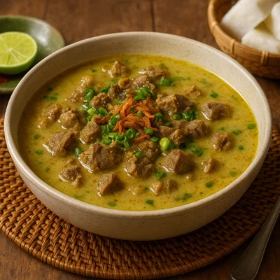 Empal Gentong – Rindfleischsuppe in Kokosbrühe aus Cirebon