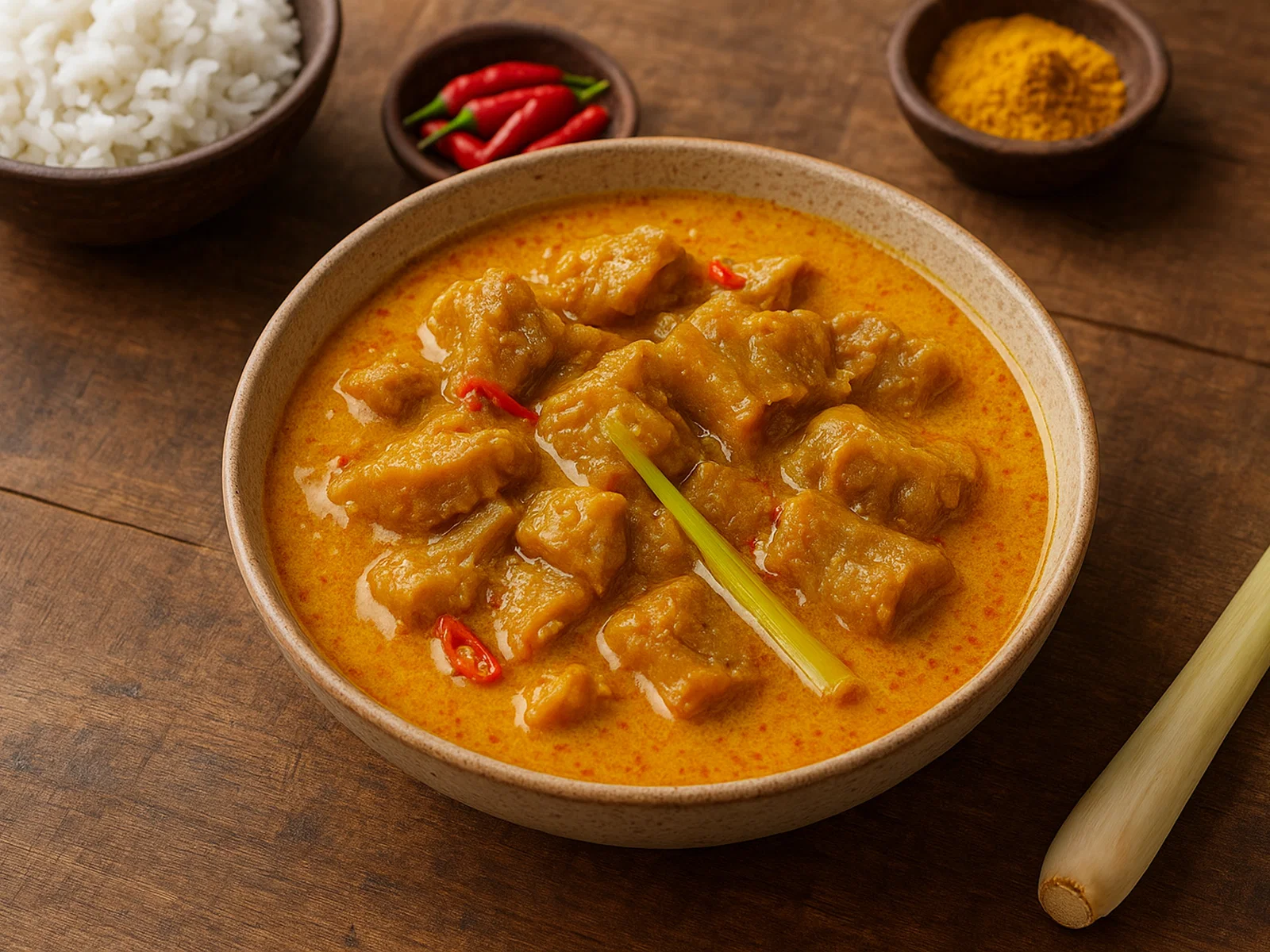 Gulai Tunjang – Indonesisches Curry aus Rindersehnen