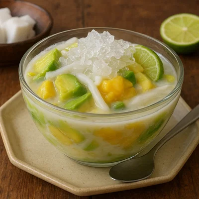 Es Teler – Indonesisches Eisdessert mit Avocado, Jackfrucht und Kokos
