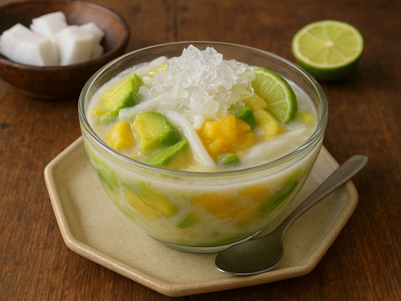 Es Teler – Indonesisches Eisdessert mit Avocado, Jackfrucht und Kokos
