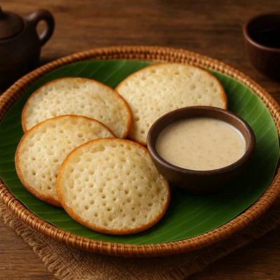 Serabi – Indonesische Reismehl-Pfannkuchen mit Kokossoße